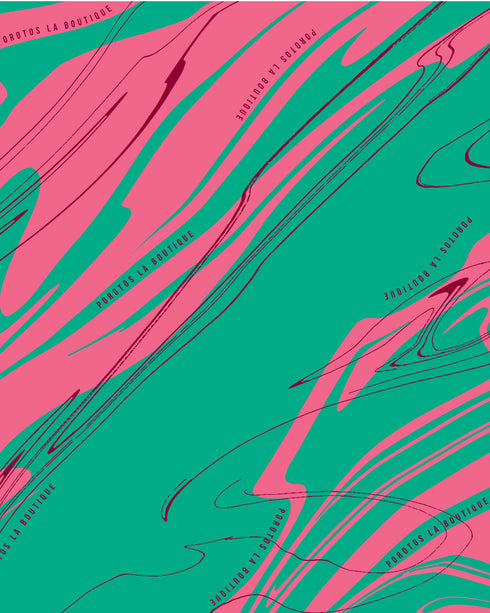 Funda de Asiento Individual *Wavy lines Verde y Rosa*